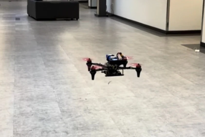 Stanford indoor-autonomy prototype. Related development work; not a photograph of the upcoming event.